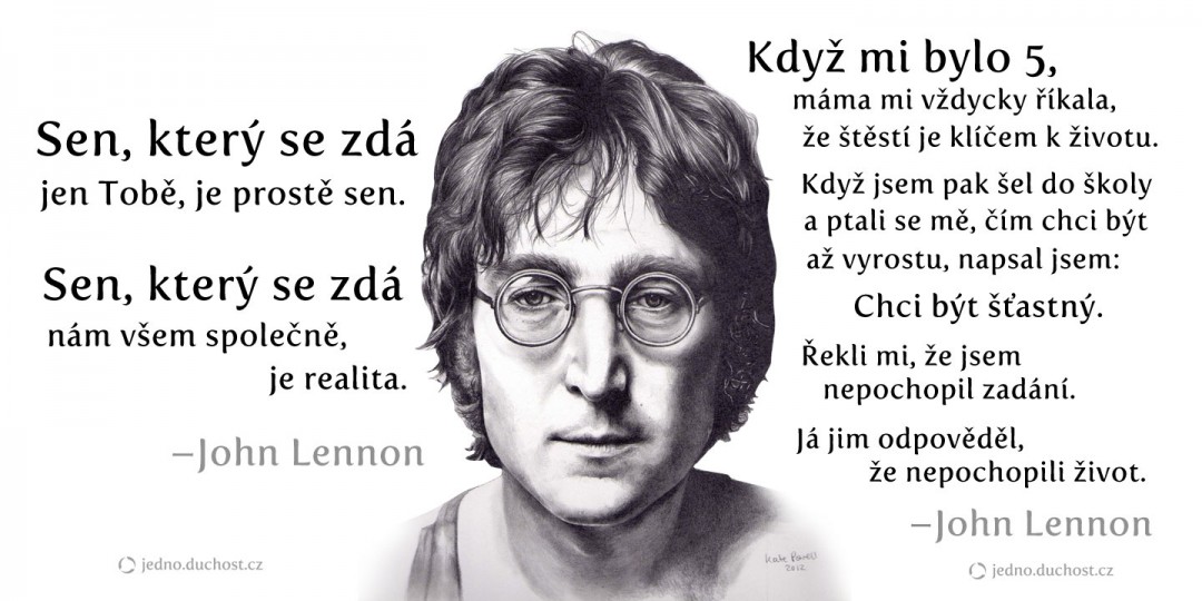 2 citáty Johna Lennona