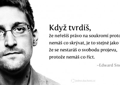 Snowden o soukromí